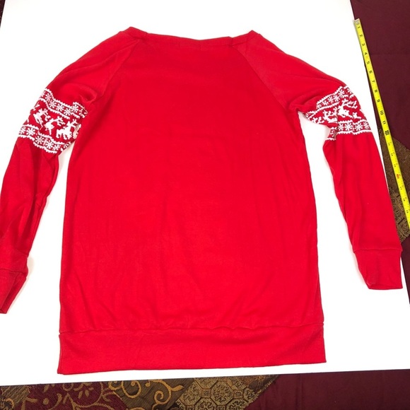 Spadehill Holiday Ugly Christmas Sweater T Shirt Red - Picture 9 of 16